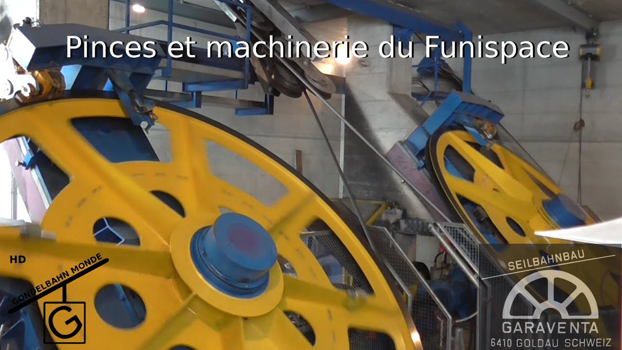 Pinces et machinerie du Funispace