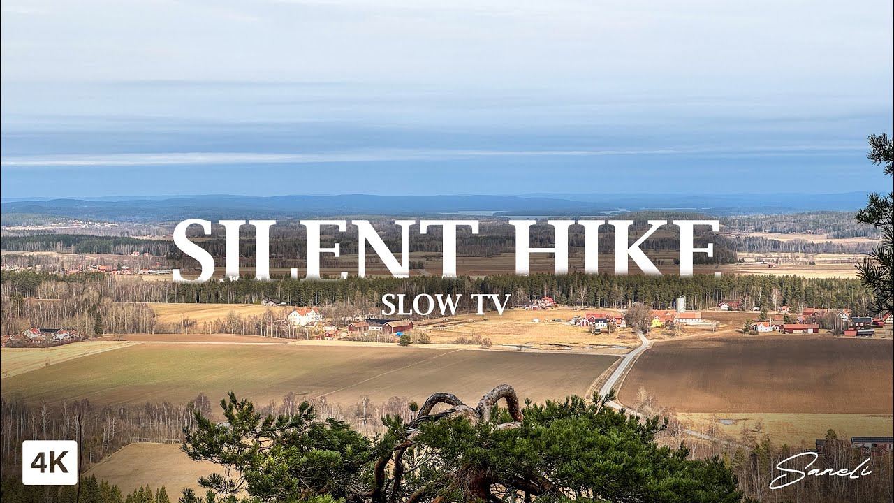 Silent Hike To Hidden Shelter With Amazing View - 4K Slow TV