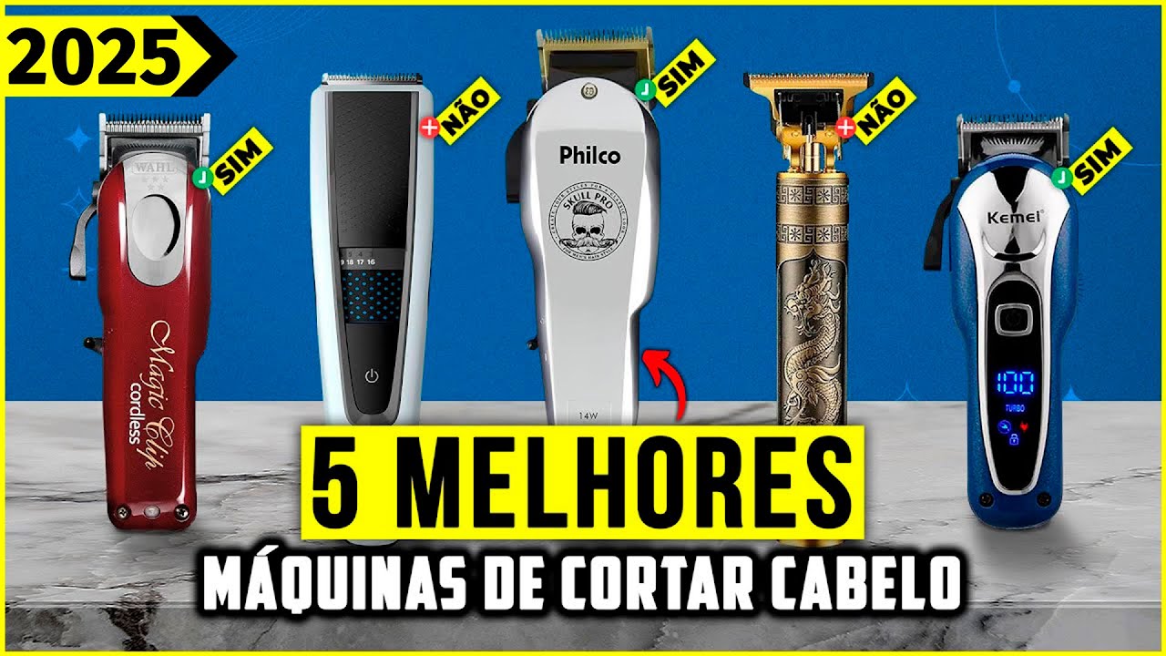 As 5 Melhores Máquina De Cortar Cabelo Em 2025! // Tem Profissional e Outras.