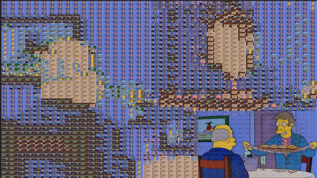 Steamed Hams but every pixel is Steamed Hams