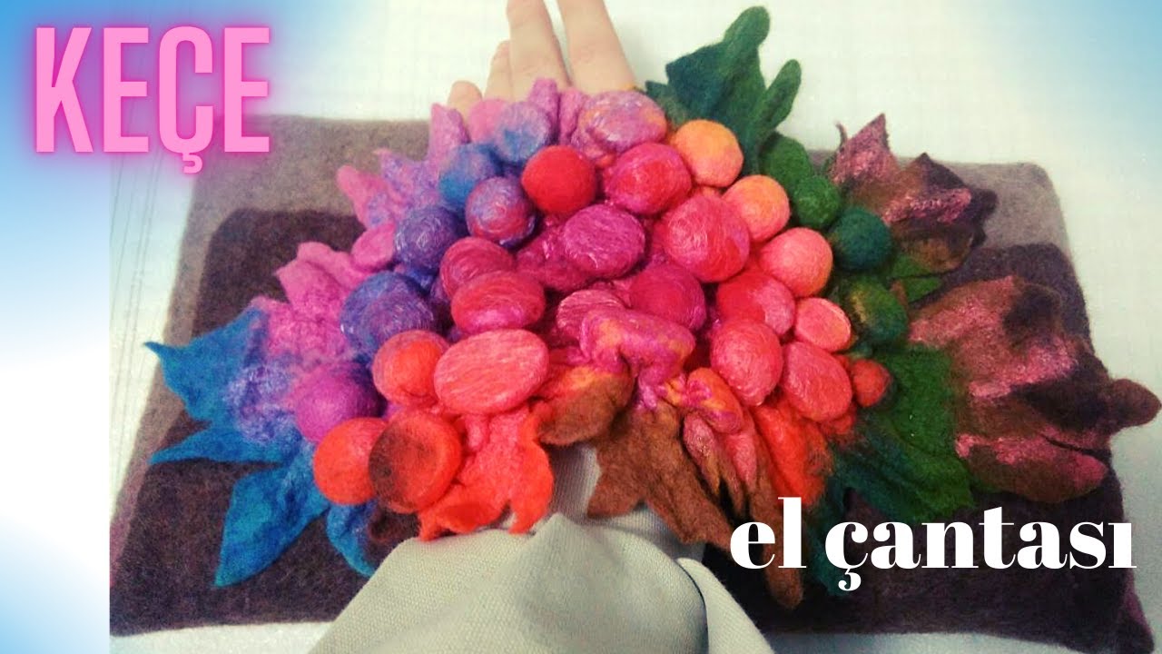 ИЗГОТОВЛЕНИЕ Войлочных СУМОК | Войлочная сумка для аксессуаров Shibori Wet Felt