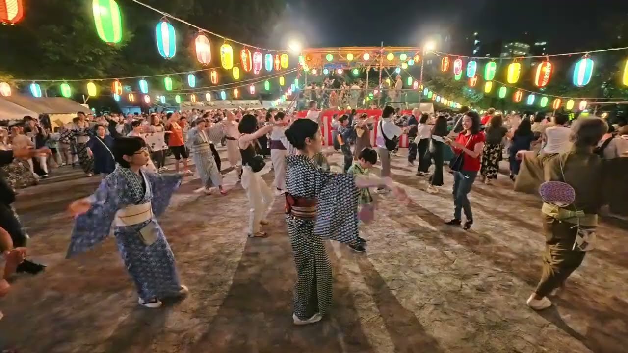 令和音頭（北島三郎）　鉄砲洲納涼盆踊り12　2025年8月4日　東京都中央区　鉄砲洲公園