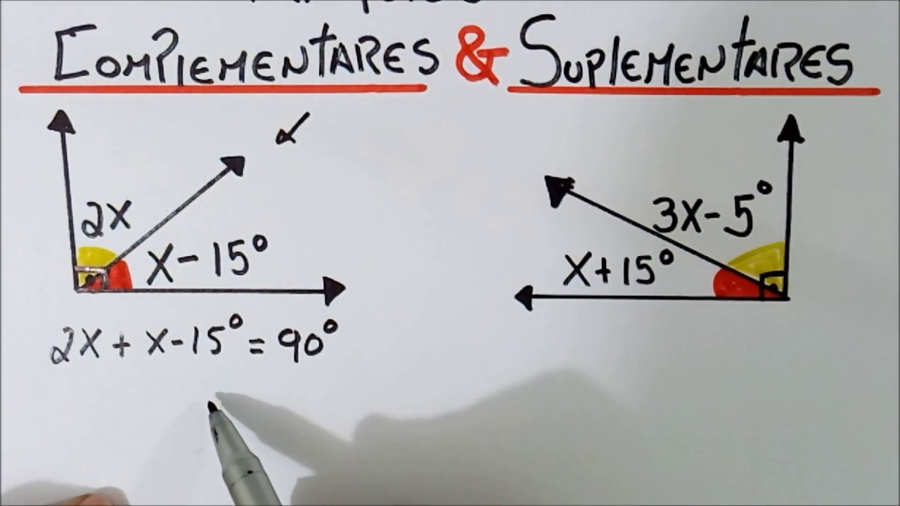 Ângulos Complementares e Suplementares - Super dica na Divisão.