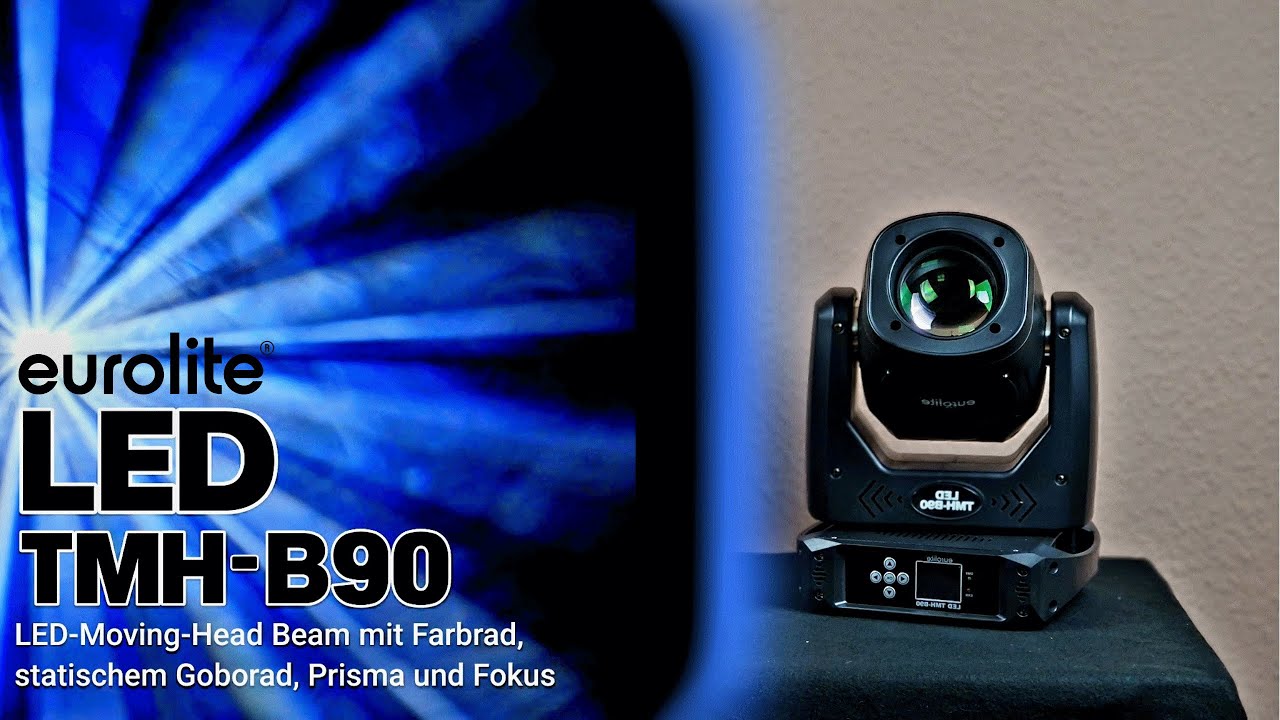Eurolite TMH-B90 Moving Head Beam Unboxing + Test