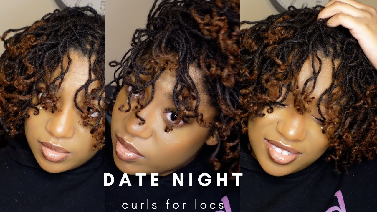 Date Night Curls For Locs | Pipe Cleaner Curls on Microlocs!