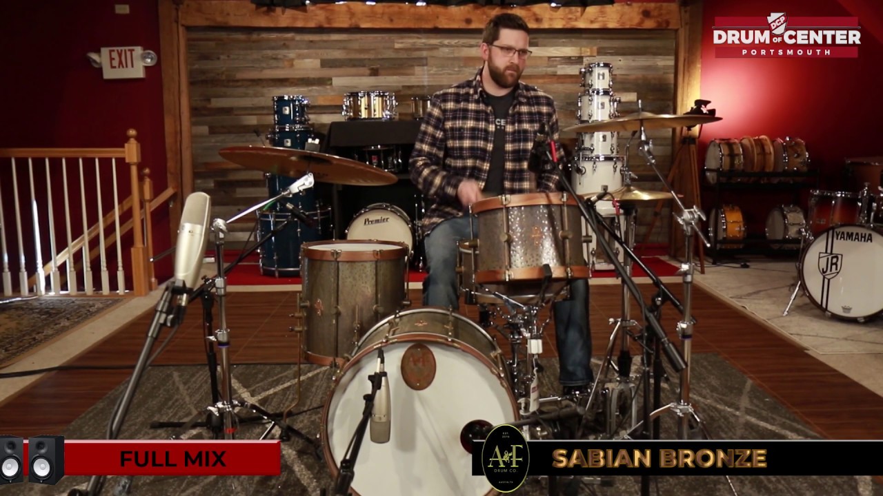 A&F Sabian Limited Edition Bronze Bop Drum Set