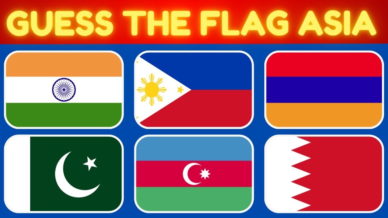 Guess the Flag: Asia Edition 🌏 | 48 Asian Country Flags Quiz