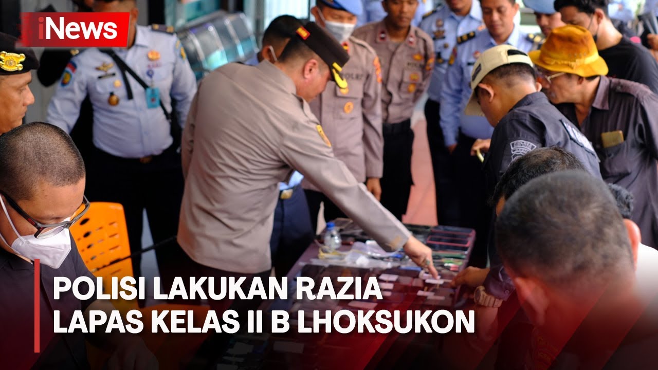 Petugas Gabungan Razia Lapas Kelas II B Lhoksukon di Aceh, Belasan Warga Binaan Positif Narkoba