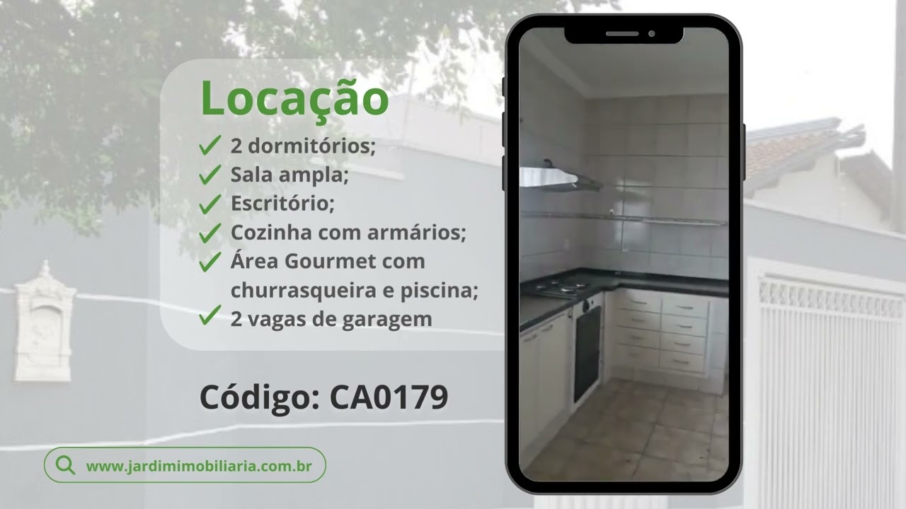 Casa com 2 dormitórios para alugar no Jardim Primor, em Araraquara/SP