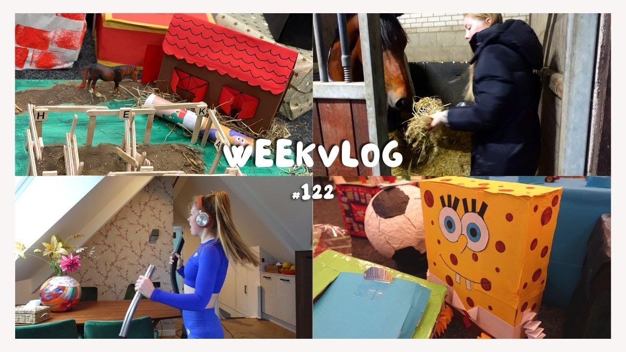 SINTERKLAAS op School & Paarden SURPRISE Knutselen // Weekvlog 122