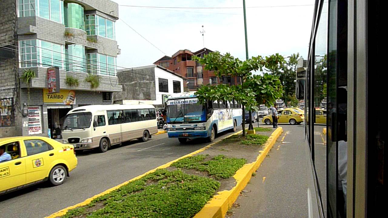 Driving through the town of Coca (Puerto de Francisco de Orellana) Ecuador