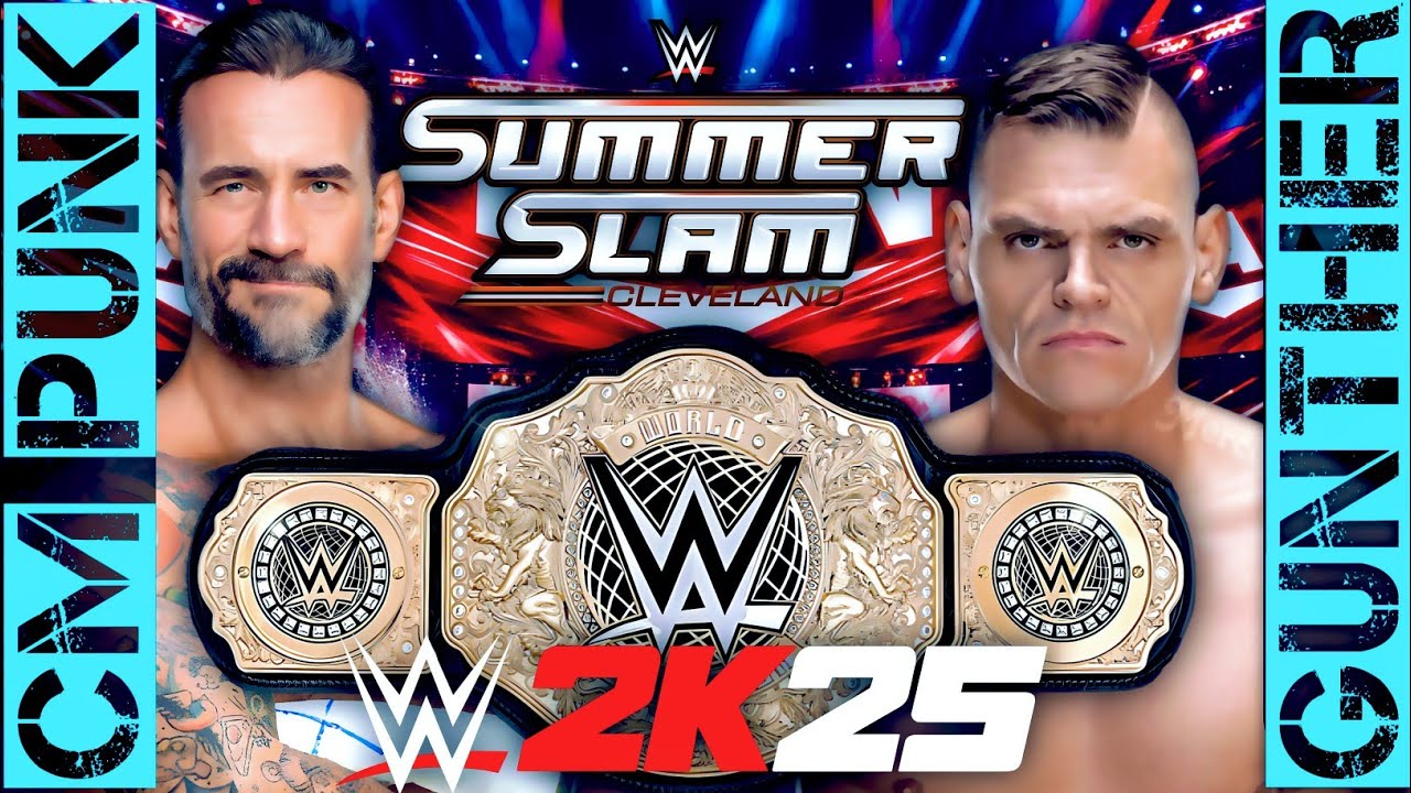 🏆FULL MATCH: CM Punk vs. Gunther 🏆 World Heavyweight Title Match: WWE2K25 RAW #wwe2k25 #wwe #cmpunk