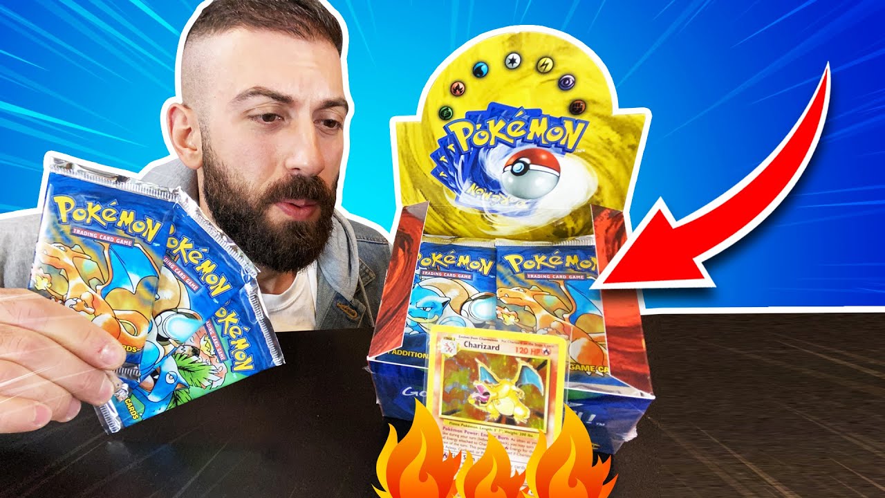 OPENING A BASE SET BOOSTER BOX! CAN I PULL AN ORIGINAL CHARIZARD POKEMON CARD FROM 1999!?