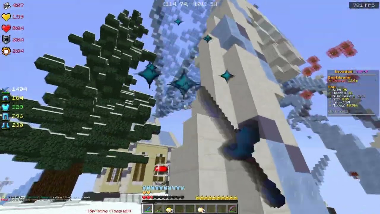 Invadedlands kitpvp funny momments ft CC#1