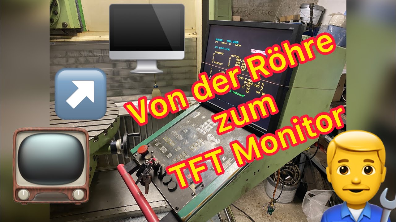 CNC Fräsmaschine #2 (Umbau auf PC Monitor) Englisch