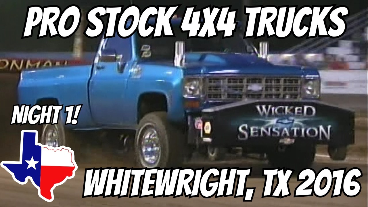 Pro Stock Trucks, Whitewright, TX 2016 Night 1!