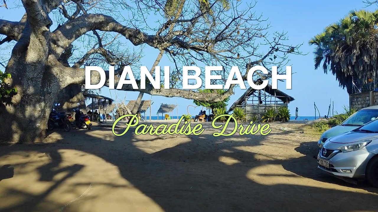 Driving Diani Beach Road: Ukunda to Kongo River | 4K Paradise Drive