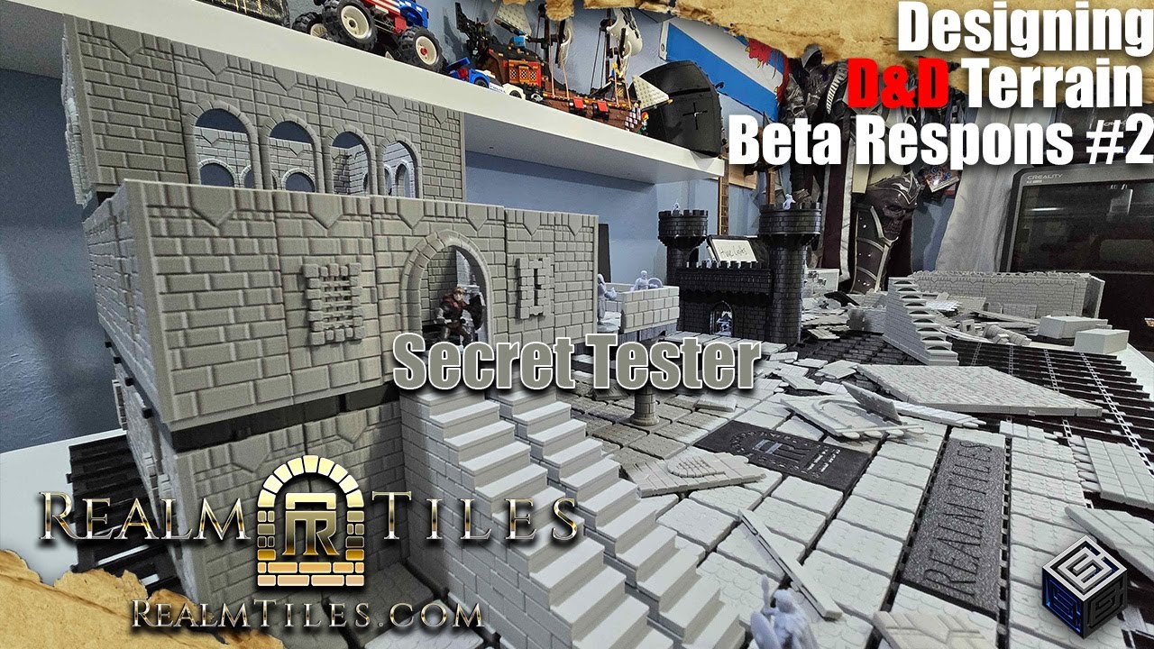 Secret Tester Tried My DnD Realm Tiles System (Review Response!) - Modular 3D Printed Terrain