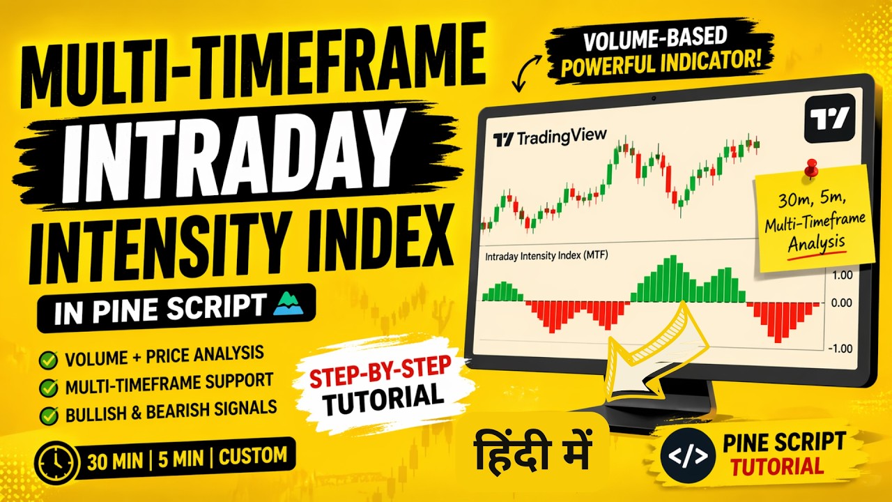Multi Timeframe Intraday Intensity Index in Trading View | Pine Script | IT WALA | HINDI-हिंदी