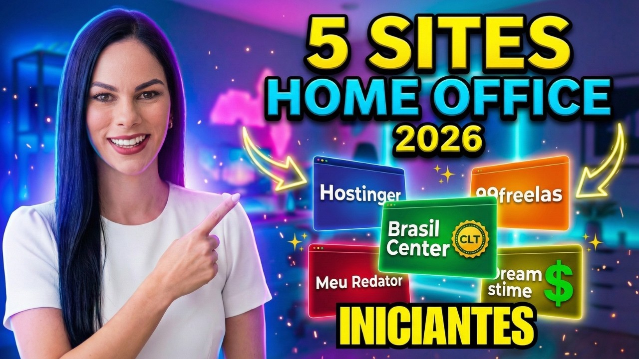 Eu descobri 5 sites secretos para trabalhar home office 2026 e VOU revelar! (Passo a passo)