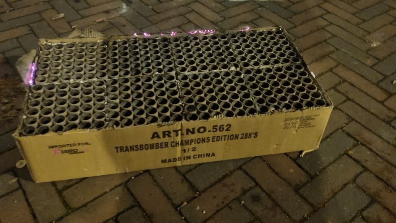 Transbomber Champion Edition Rubro vuurwerk | 288 shots 25mm 2020 batch
