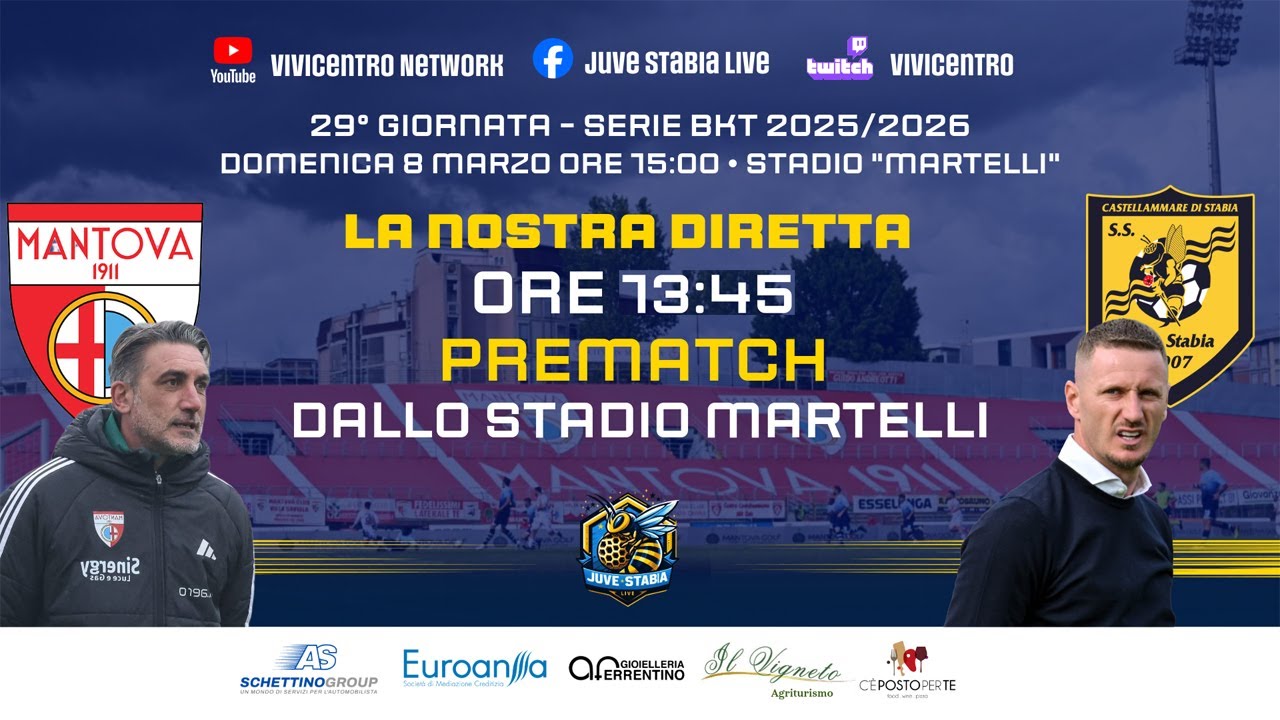 Mantova - Juve Stabia IL PREPARTITA del 08-03-2025