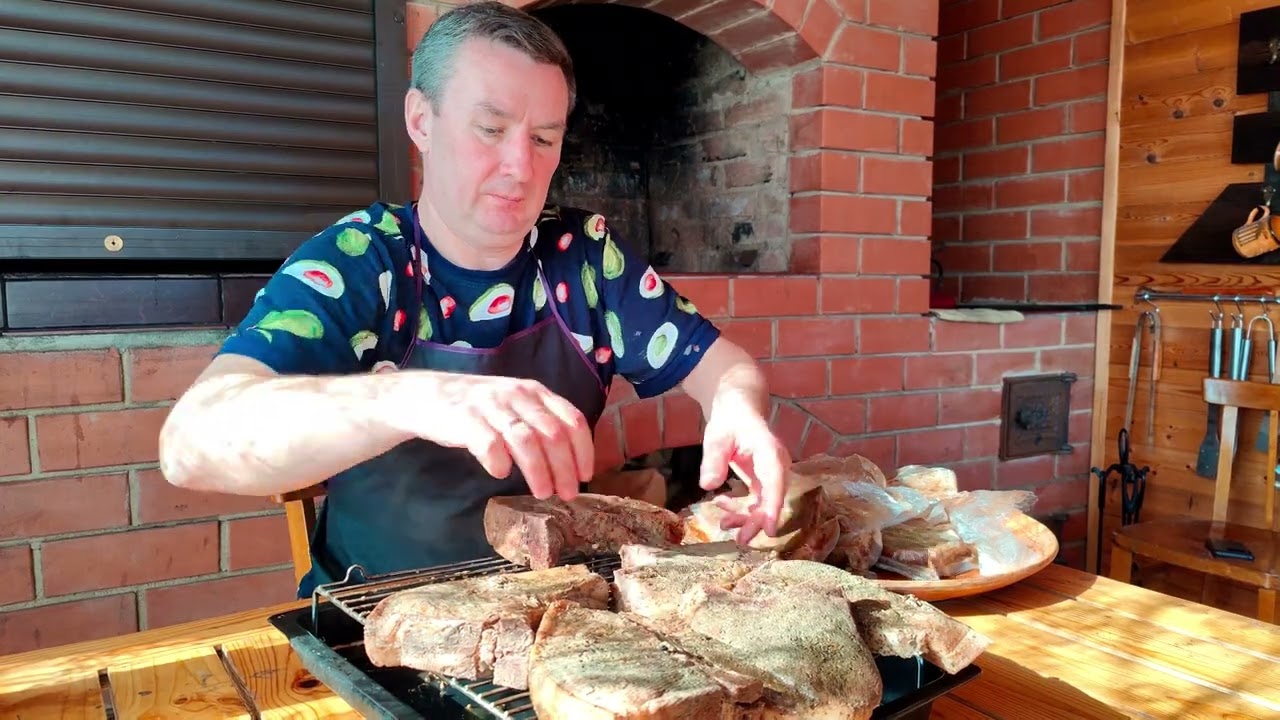 Стейки свиные. Су-вид+ тандыр.