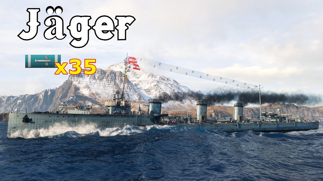 World of WarShips Jäger - 2 Kills 185K Damage