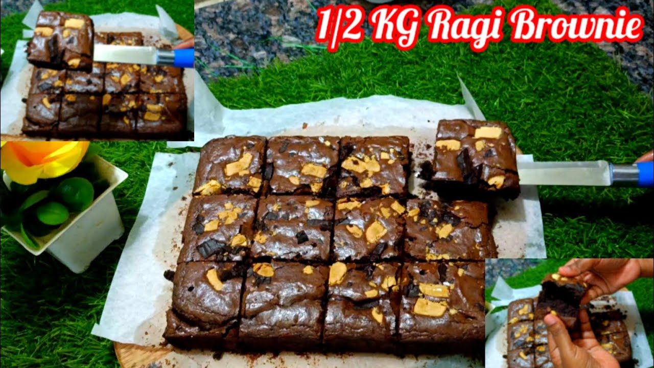 🥰✨ 1/2 KG Ragi Brownie with Measurements | Ragi Brownie recipe #baking #brownie @connectwithmjs