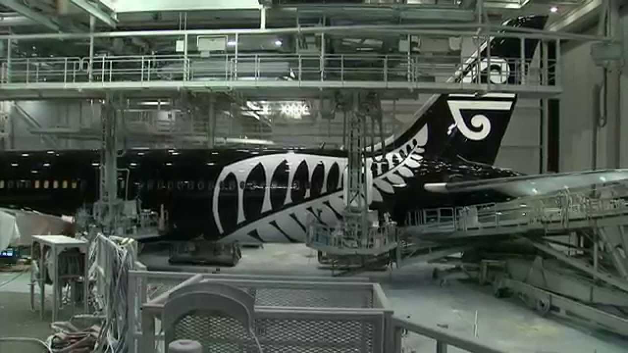 Unveiling of Air New Zealand's new 787-9 Aircraft