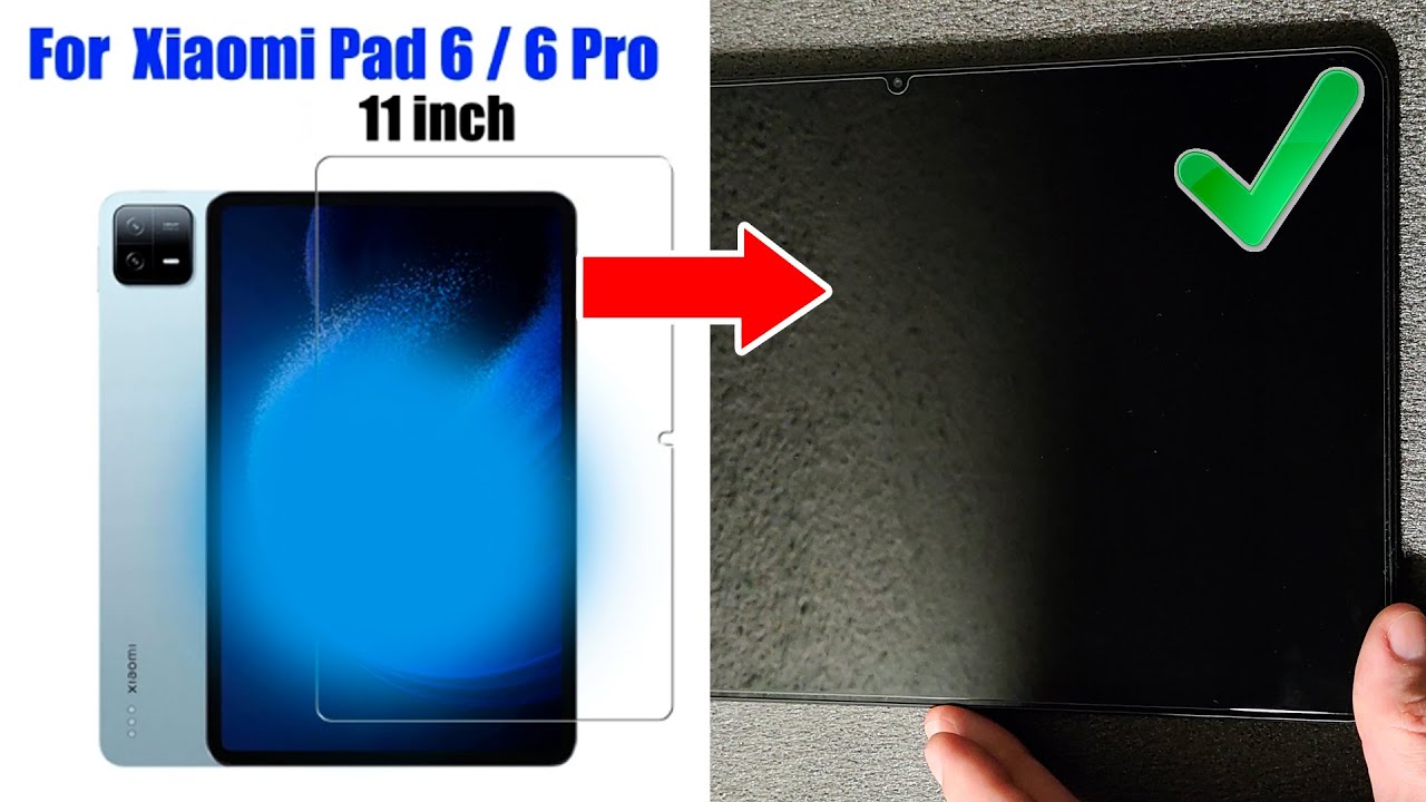 Jak zainstalować folię ochronną na tablecie Xiaomi pad 6 - Jak nakładać szkło hartowane na tablet?