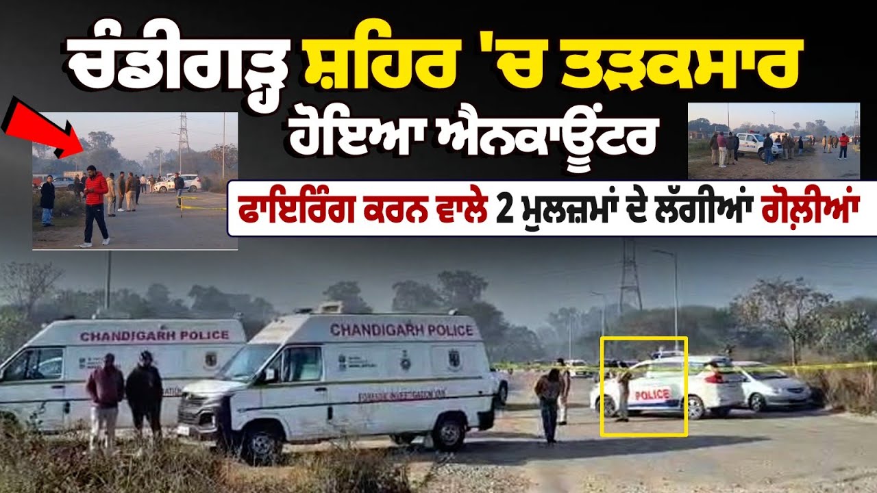 Chandigarh Encounter Police-Miscreants Exchange Fire, 2 Accused Shot | Sector 39 |