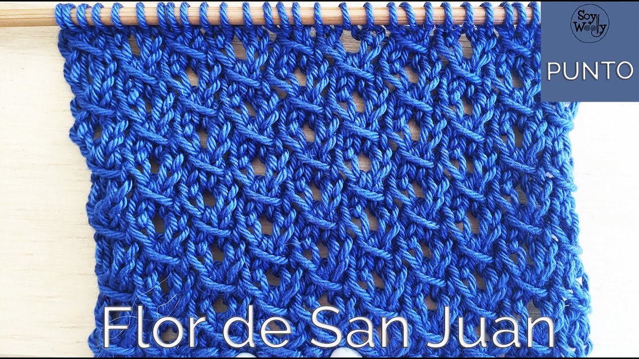 Punto Flor de San Juan: para tejer blusas, tops y chales de primavera, en dos agujas