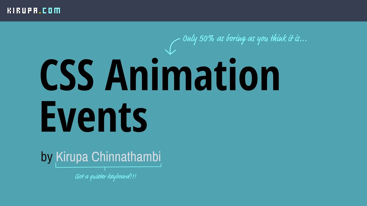 CSS Animation Events