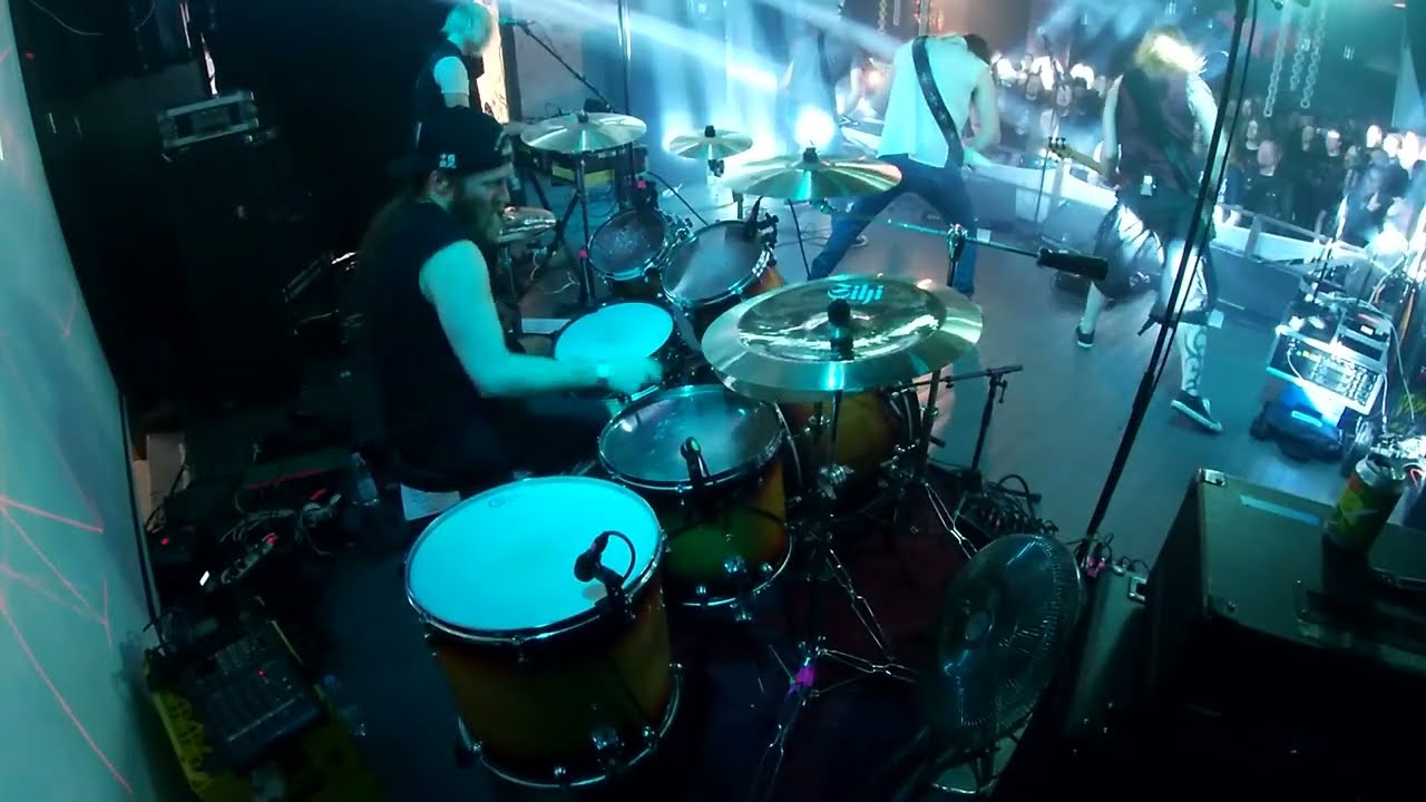 Kalmah - Seventh Swamphony (drum cam) Live in Hellsinki Metal Horizons 10.06.2022.