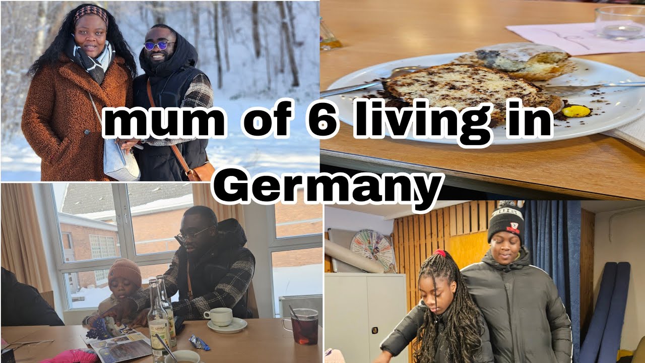 Mum of 6 living in Germany going to church in bad weather 