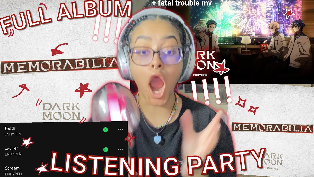 ENHYPEN DARK MOON SPECIAL ALBUM ‘MEMORABILIA’ FULL ALBUM 1st LISTEN PARTY ♥️🧛🏻🌟