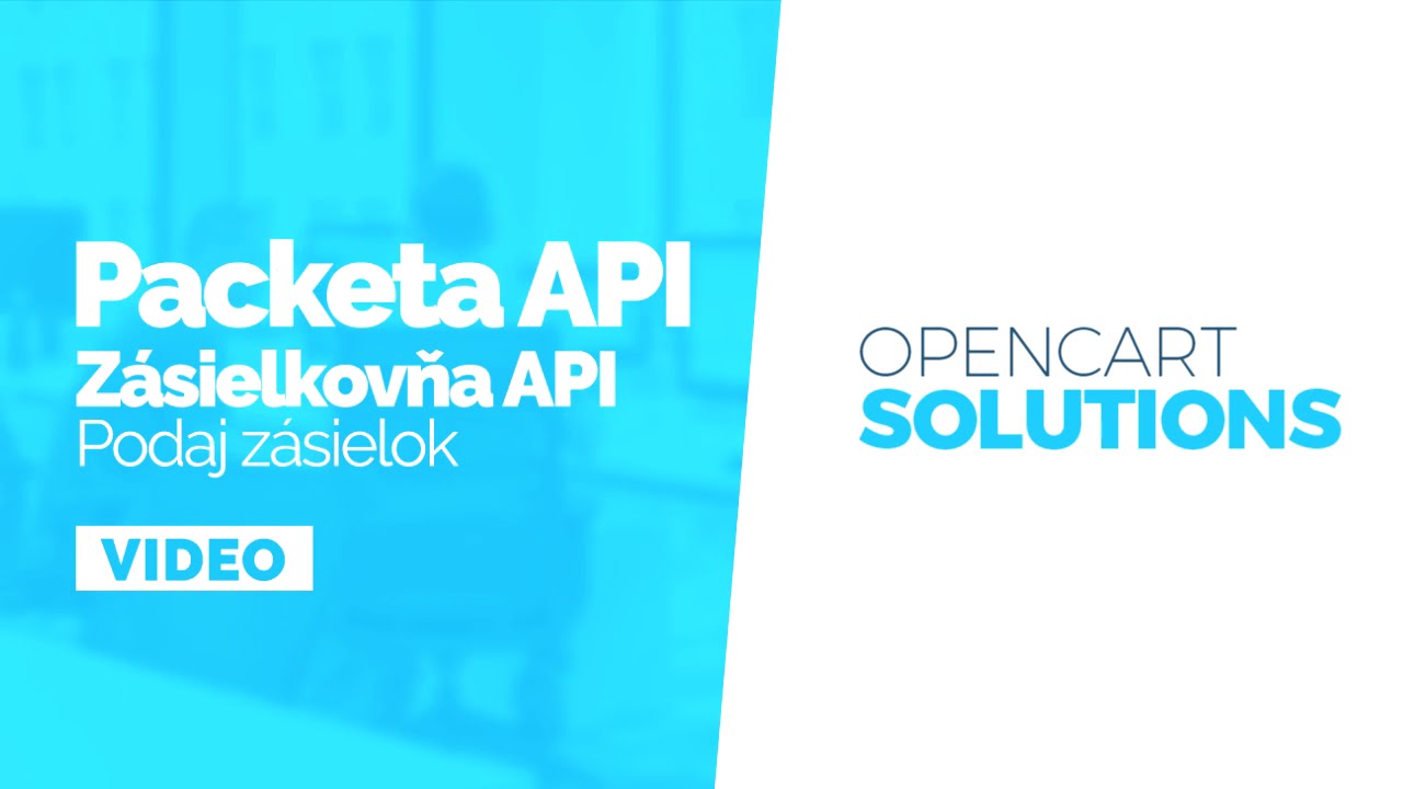 Packeta API, Z&aacute;sielkovňa API - Podaj z&aacute;sielok