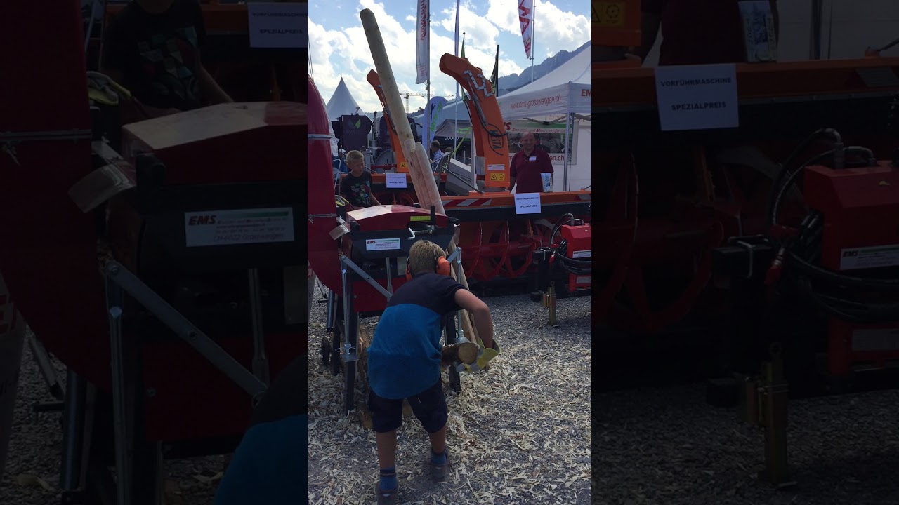 Schälmaschine Neuhauser im Einsatz