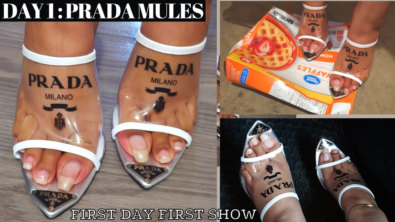 DAY 1: My Prada Clear Mules | First Day First Show