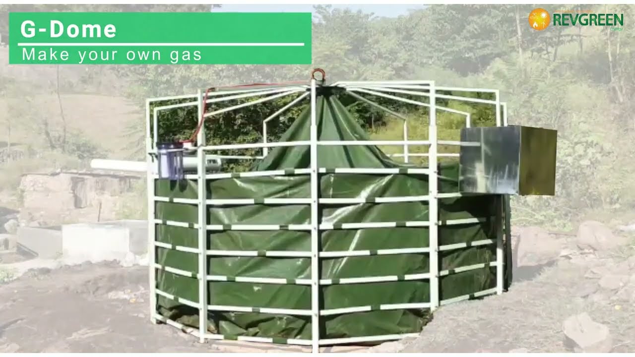 How to operate G-Dome portable biogas plant.