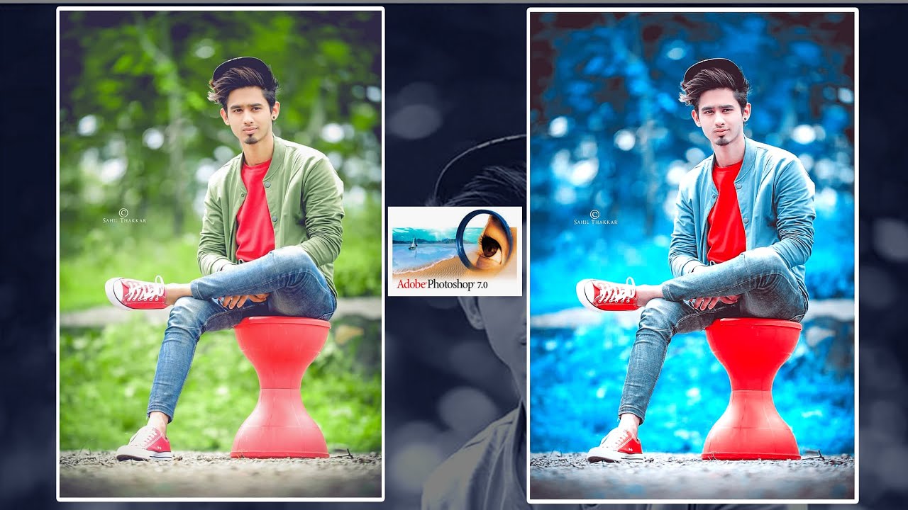 Photoshop 7.0 Photo Editing - Photoshop 7.0 Blue Colour Gradding - Photoshop 7.0 Tutorial