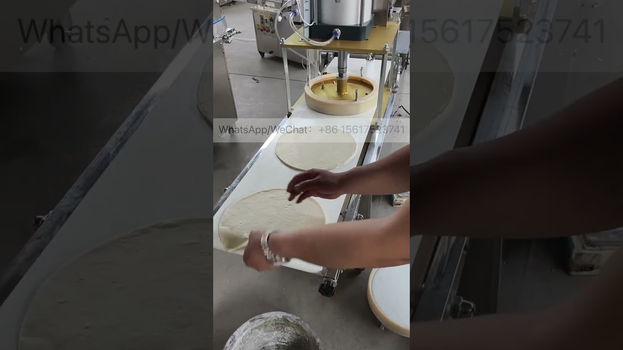 Full Automatic Pizza Bread Former Machine Pizza Crust Press Forming Grain Product Making Machine