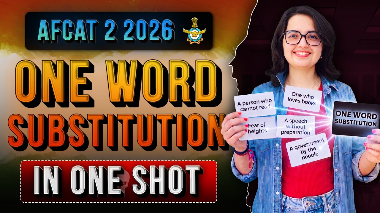 100 Most Asked One Word Substitution with Imagination Tricks | AFCAT OWS | AFCAT English.
