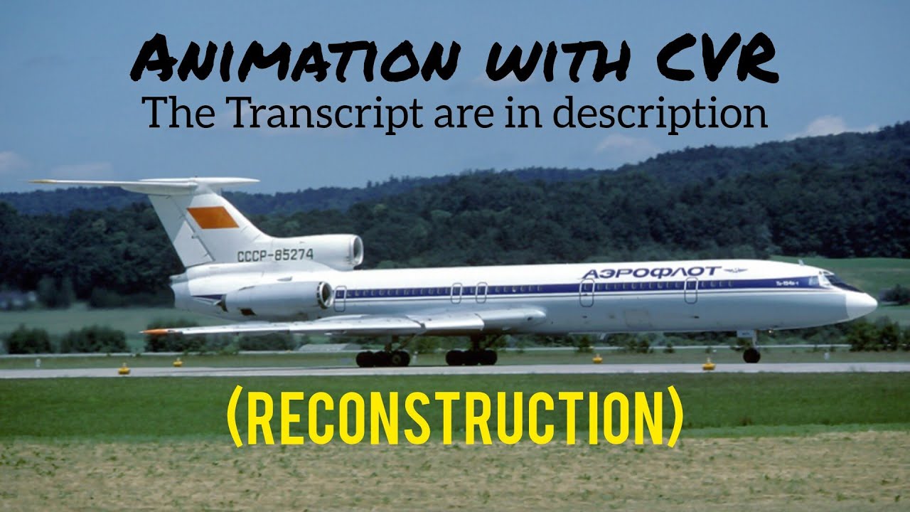 Aeroflot Flight 3352 Crash || Animation with CVR. (Subtitles/CC On)