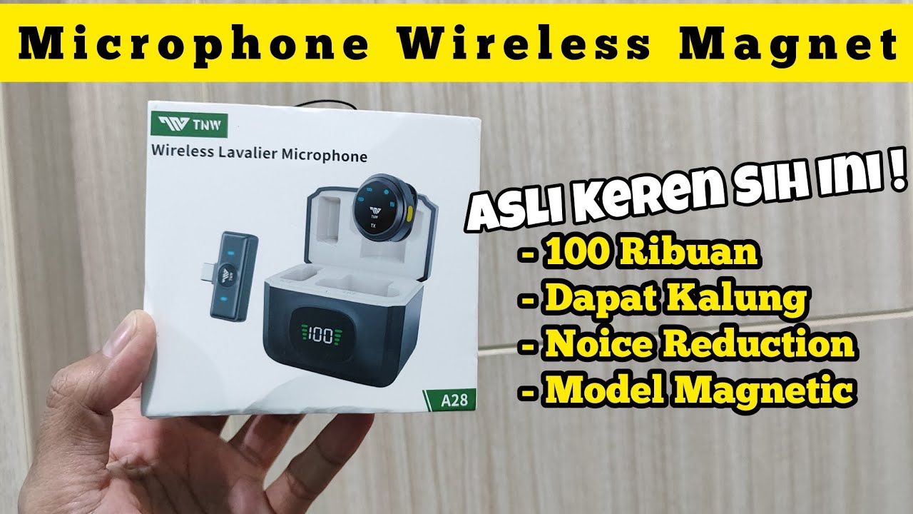 Unboxing Microphone Wireless TNW A28 Suara Jernih Bro !