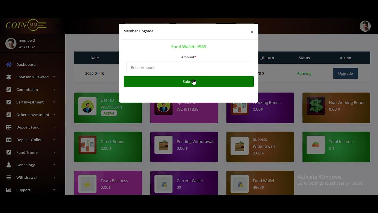 Invested ROI MLM Software Explained | Daily ROI Plan + Demo | Complete Demo + Earnings Plan