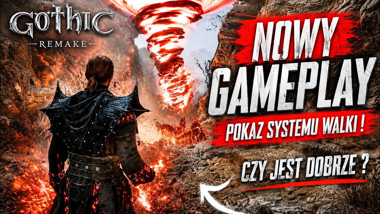 GOTHIC REMAKE NOWY GAMEPLAY Z SYSTEMEM WALKI ORAZ MAGII ! CZY JEST DOBRZE ?