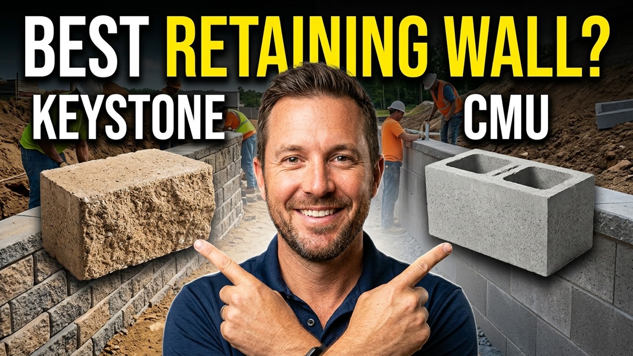 Keystone vs  CMU Block Retaining Walls