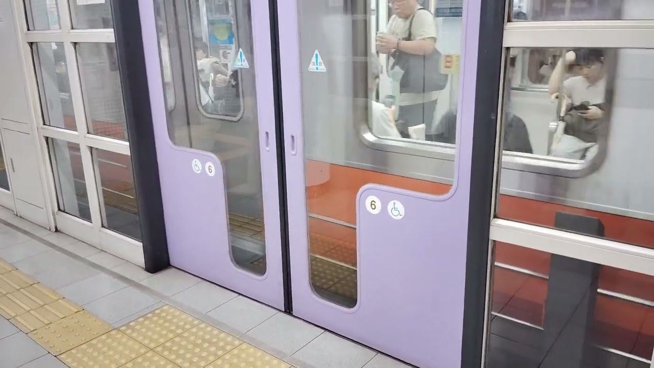 京都市営地下鉄東西線50系09編成六地蔵行き、07編成太秦天神川行き　東野駅発着